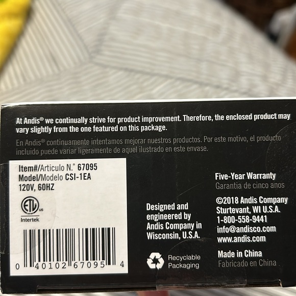 Andis 1” Flat Iron - Picture 5 of 6